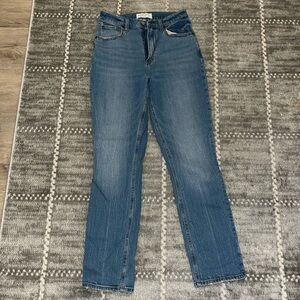 Abercrombie & Fitch 90s slim straight ultra high rise size 4 short curve love